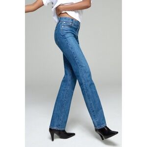 AYR The LaLa Size 32 Blue True Story 90s Straight Leg Denim Jeans